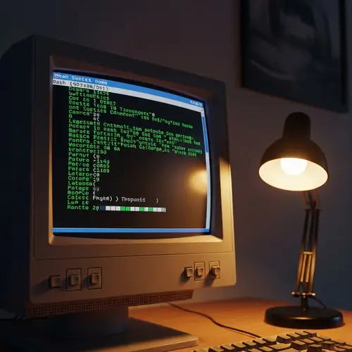 Retro Computer Terminal | Old-School Green Text on CRT Monitor