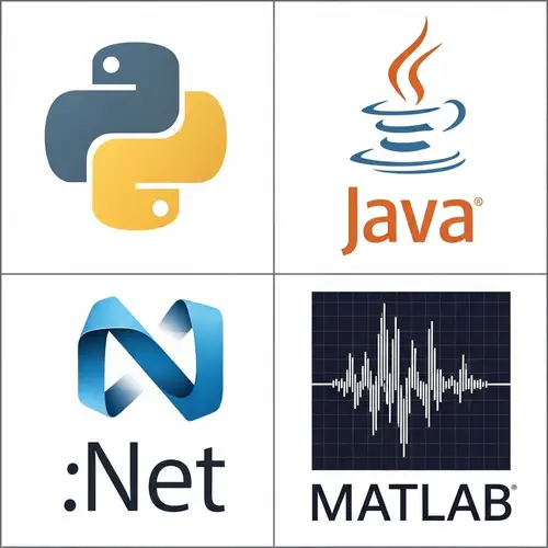Rectangle Logo Image for Python, Java, .Net, and MATLAB