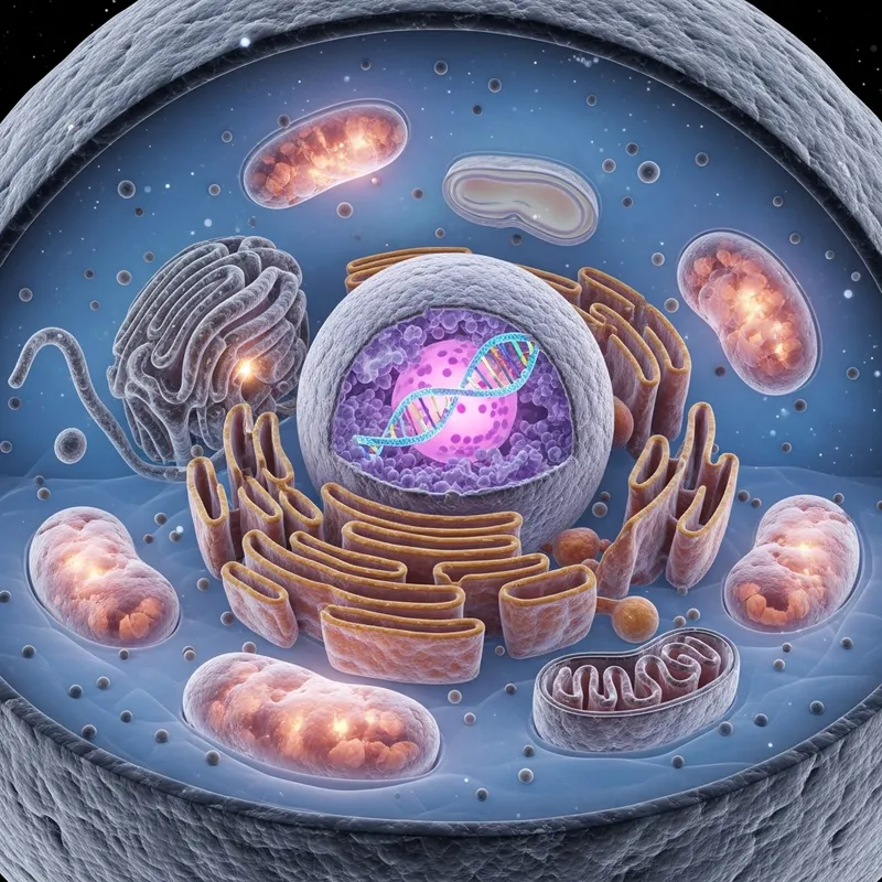 Stunning 3D Render of a Human Cell Model