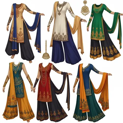 Indian Style Women Warrior Fantasy Clothing Collection