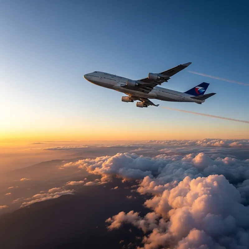 Airplane Flying in the Sky Airplane Flying in the Sky