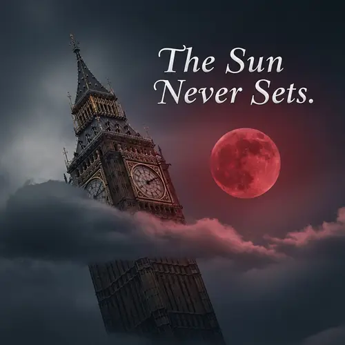 The Sun Never Sets - Fantasy Tower and Blood Moon Scene