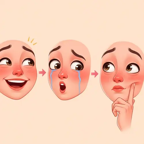 Lively Human Face Animation with Emotions