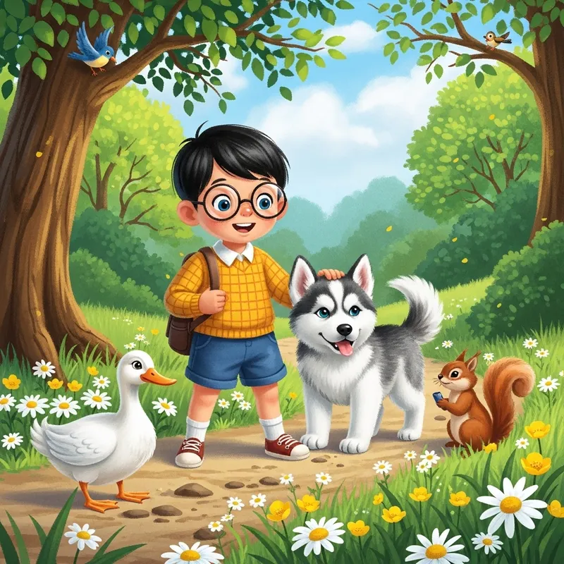 Tommy and Snowball: Adventures in the Enchanted Forest - A Magical Journey