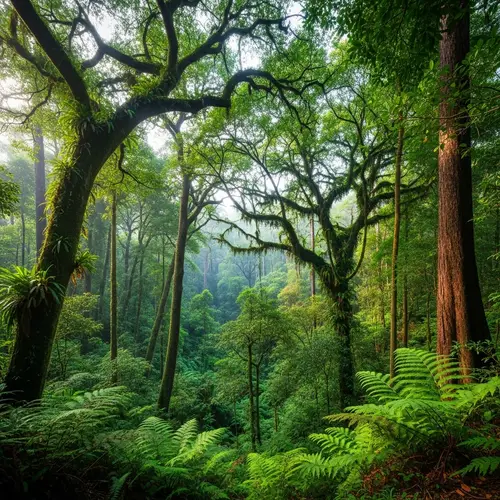Vibrant Rainforest Landscape in Australia