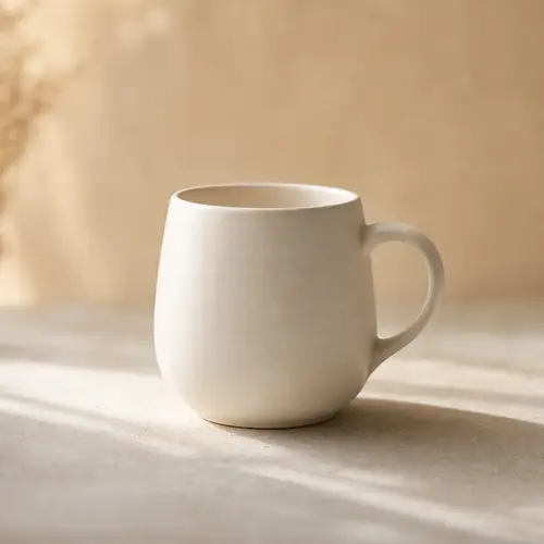 Elegant Ceramic Coffee Mug Photography