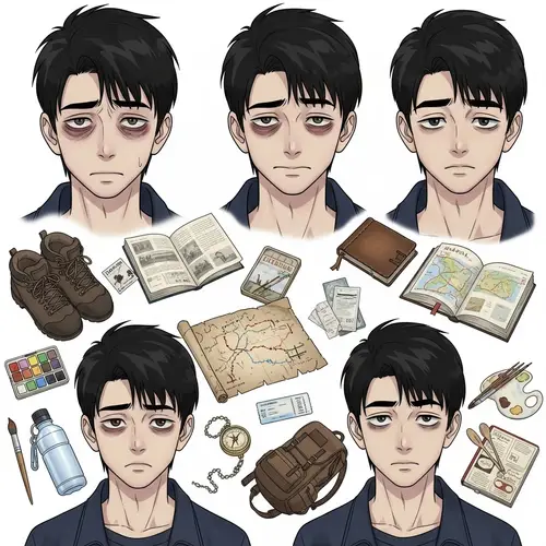 Kai Lee Character Sheet: Korean Manhwa Style