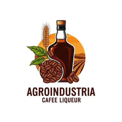 Coffee Liqueur Agroindustry Logo Design