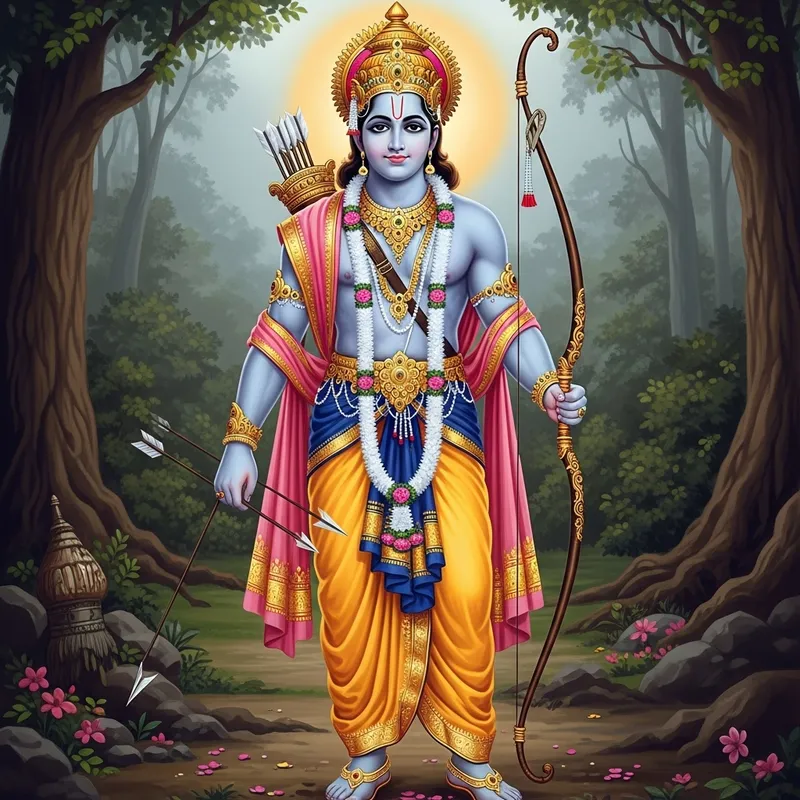Lord Rama - Archetypal Divine Archer | Mythological Symbol of Wisdom