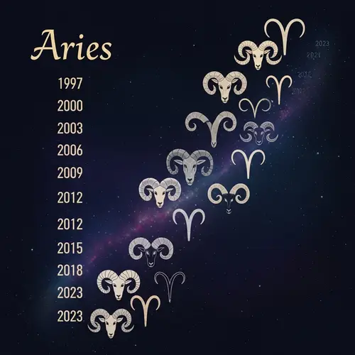Evolution of Aries Zodiac Sign 1997-2023