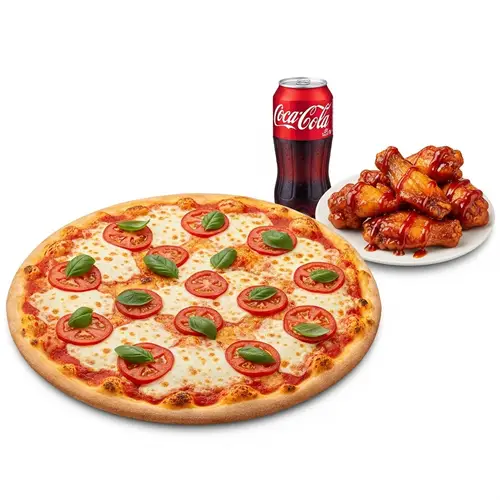 Delicious Pizza Deal with Chicken Wings & Soda | Weekend Feast