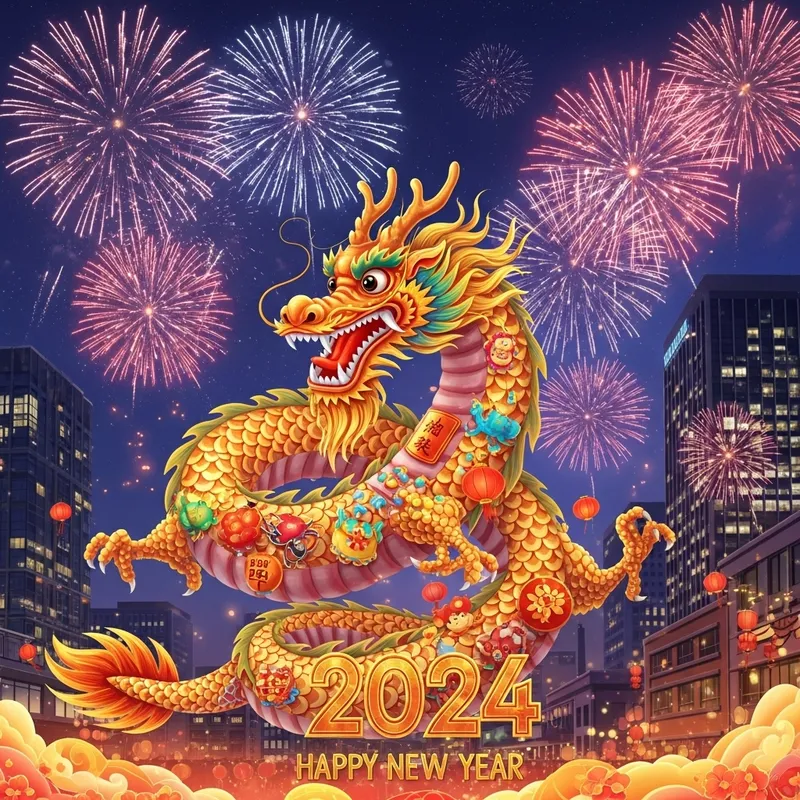 2024 New Year Dragon Dance