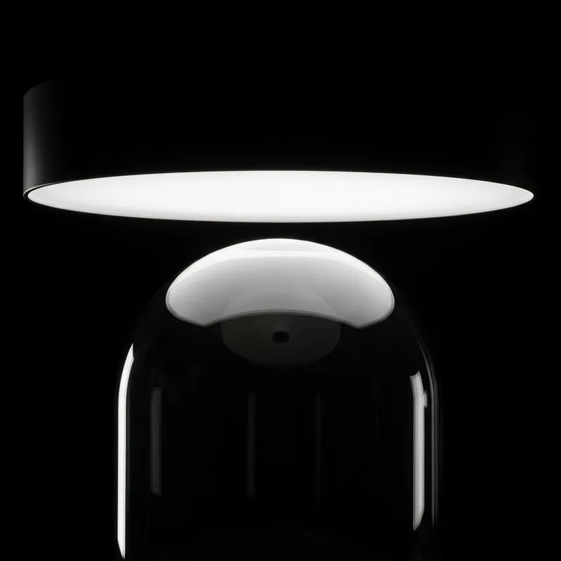 Glass Dome Shining Under Dark Sky