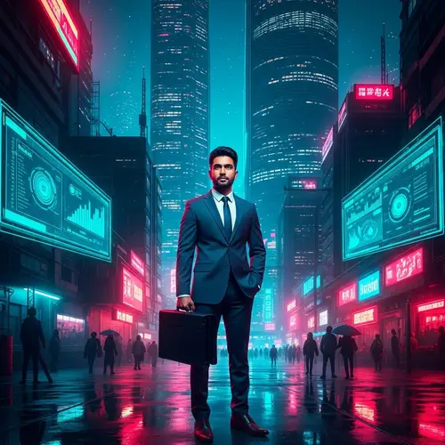 Expert Consultant in Futuristic Neon Environments