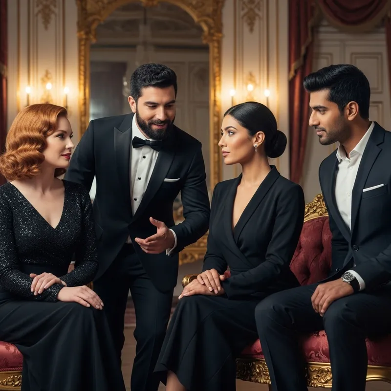 Luxury Team of Skilled Individuals in Lavish Settings