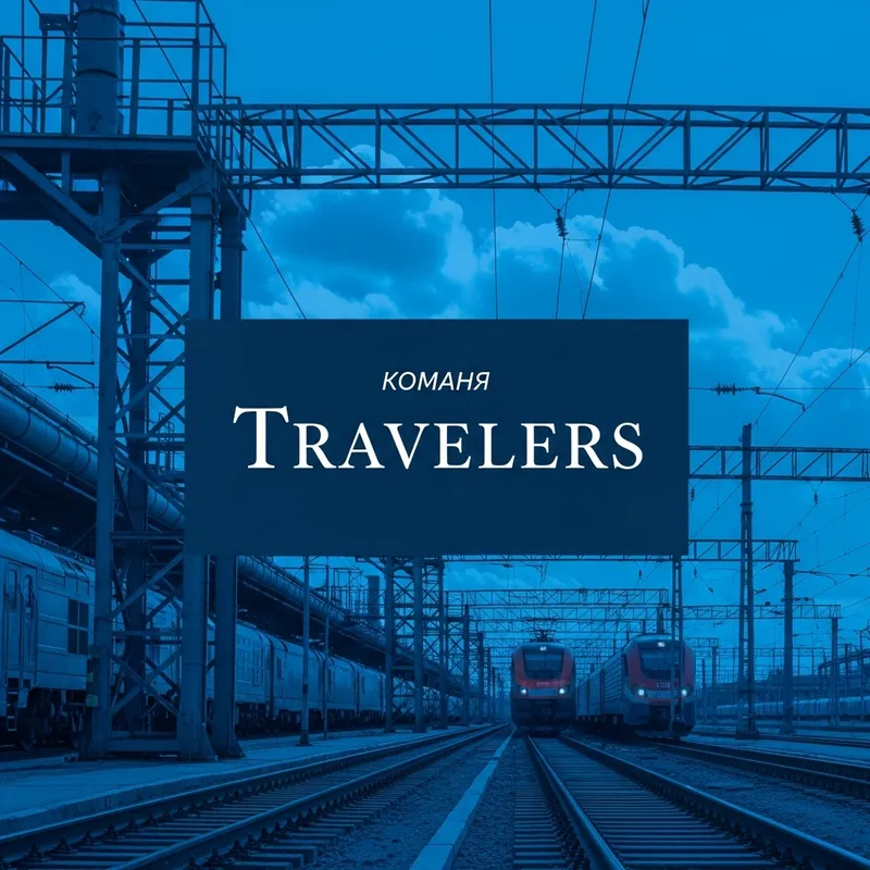 Travelers Team Train Background Design for VKontakte Group Post