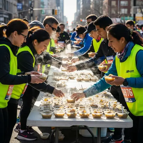 Marathon Clam Soup Stand | Refreshment for Runners