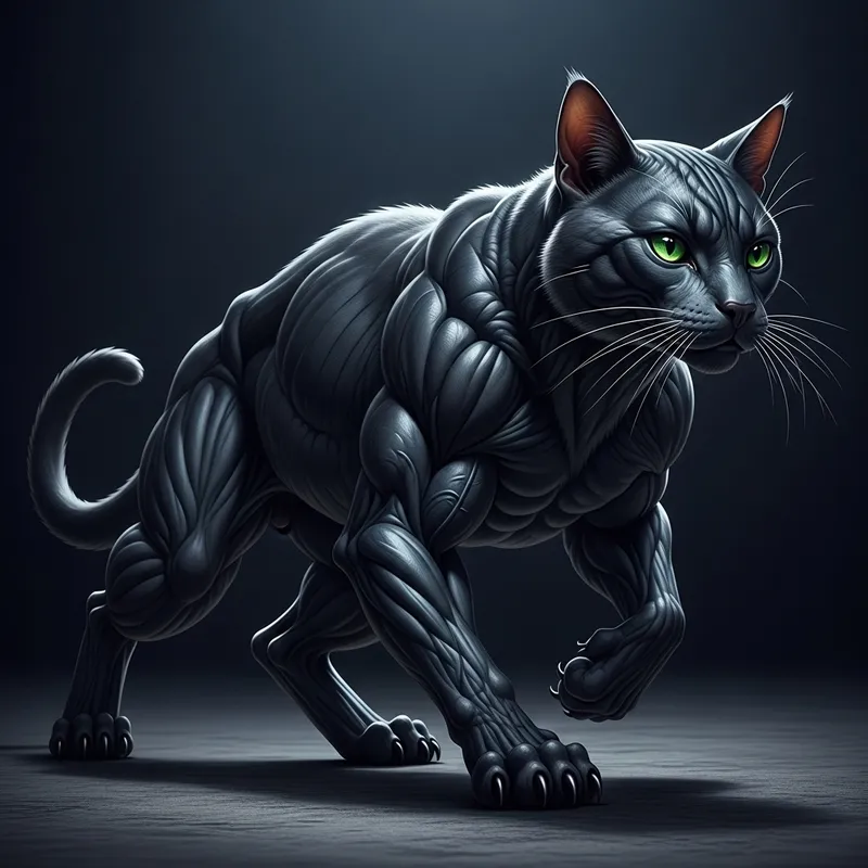 Powerful Strong Cat: The Fearless Feline
