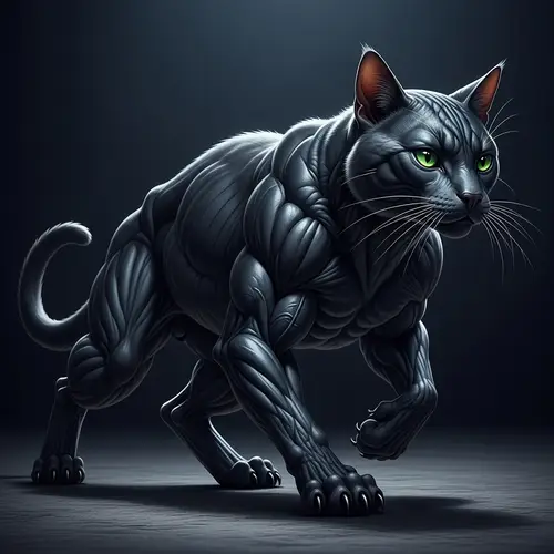 Powerful Strong Cat: The Fearless Feline