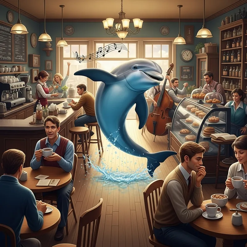 Dolphin Dance at the Café