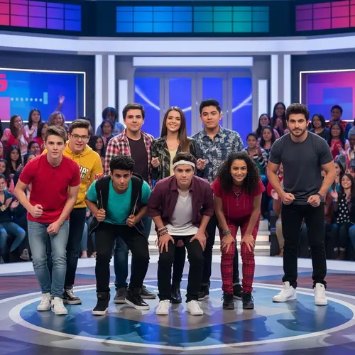 Vibrant Variety Show Competition with Young People