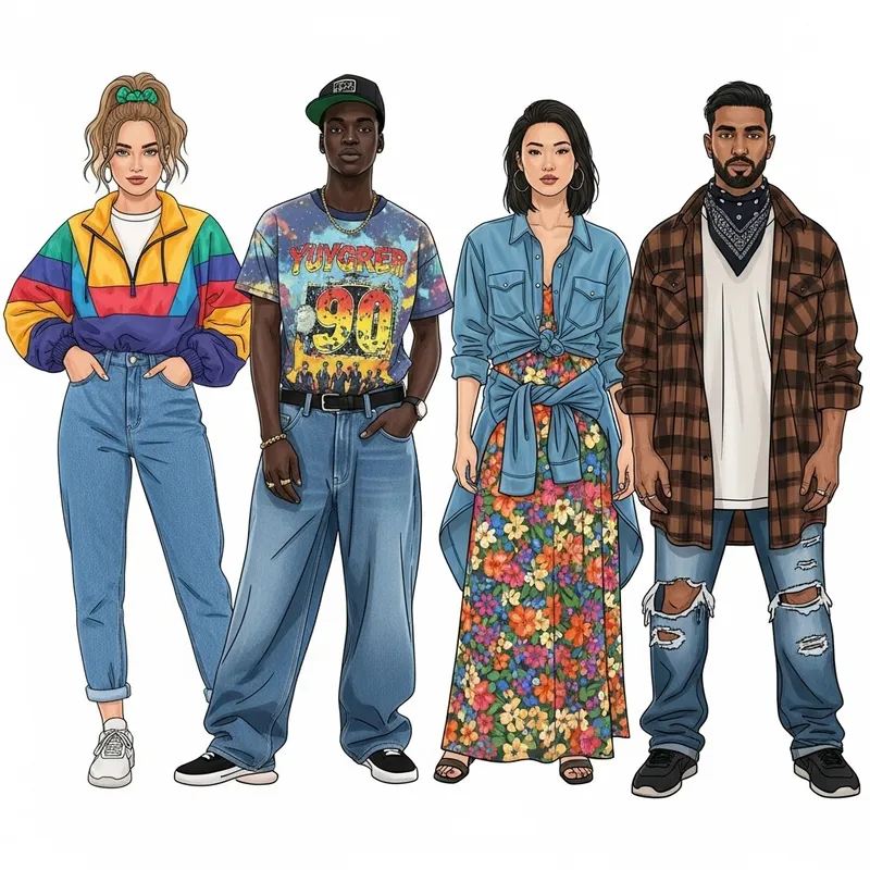 Diverse 90s Clothing Styles Across Cultures | Fashion Trends