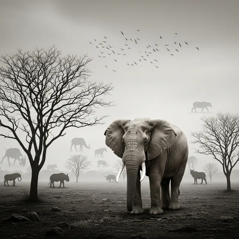 The Haunting Echo: A Powerful image of Animal Extinction