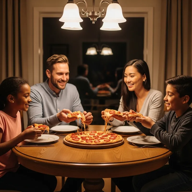 Happy Family Pizza: Multicultural Mealtime Joy