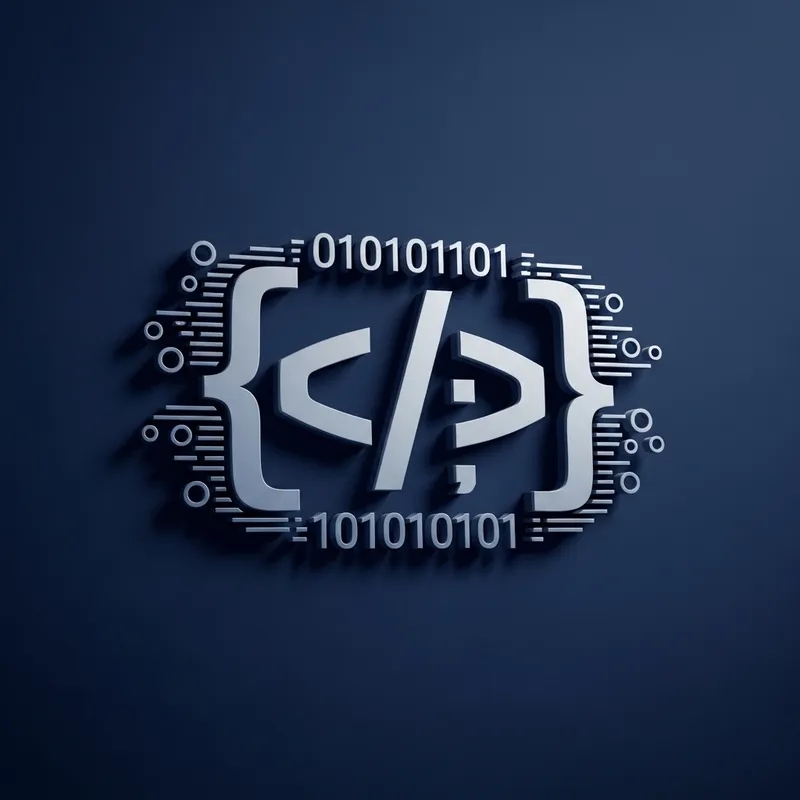 3D Coding Illustration Logo Design