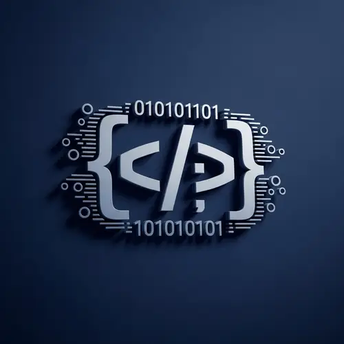 3D Coding Illustration Logo Design