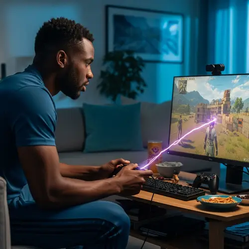 Mbappe Playing Fortnite: Intense Gamer Focus