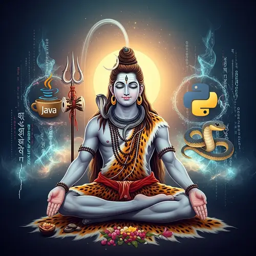 Divine Fusion of Lord Shiva and Programming: Java Python Harmony