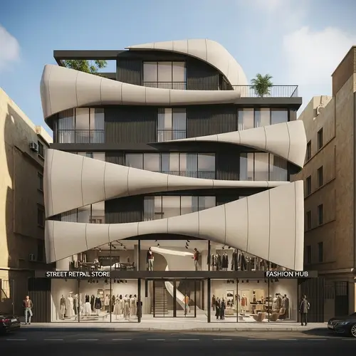 Unique Fashion Hub Building in Dense Beirut Area | Design Concept