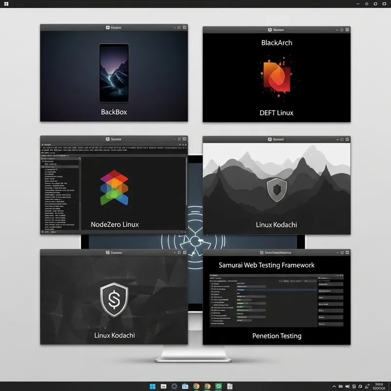 Linux Distributions: BackBox, BlackArch, DEFT, NodeZero, Kodachi, Samurai Web Testing