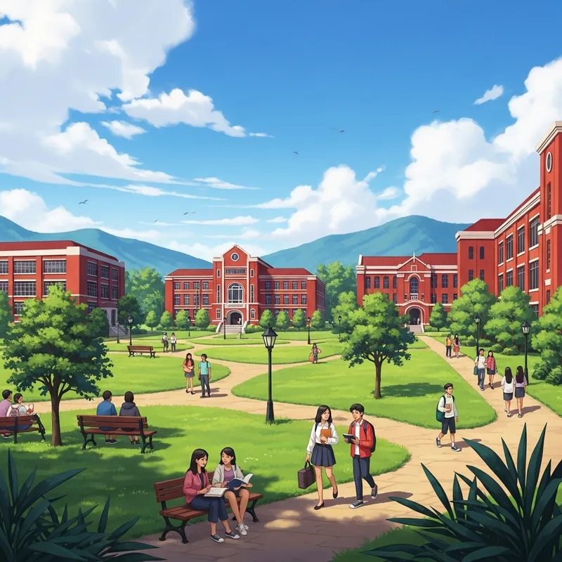 Central Philippine University Animated Landscape Painting