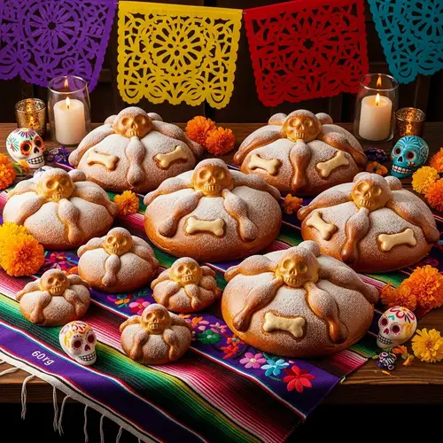 Mexican Pan de Muerto: Individual to Family Sizes | Festive Bread