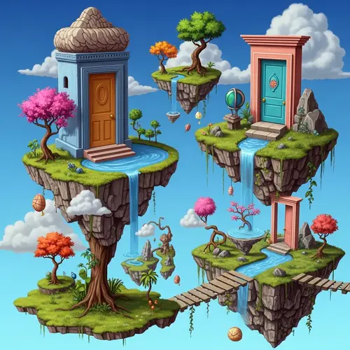 Captivating Abstract Exploration | Surreal Landscapes & Whimsical Creatures