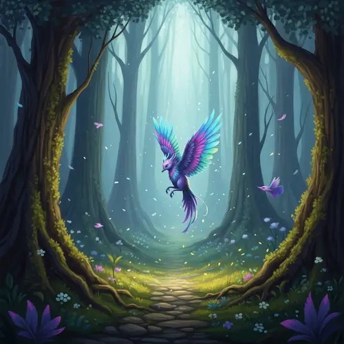 Enchanting Mystical Creature in Fantasy Forest | Digital Painting