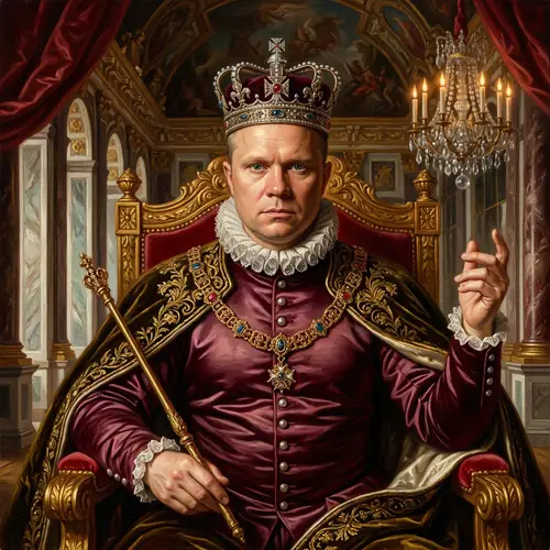 Royal Portrait in Oil - Masterpiece by Dutch Masters