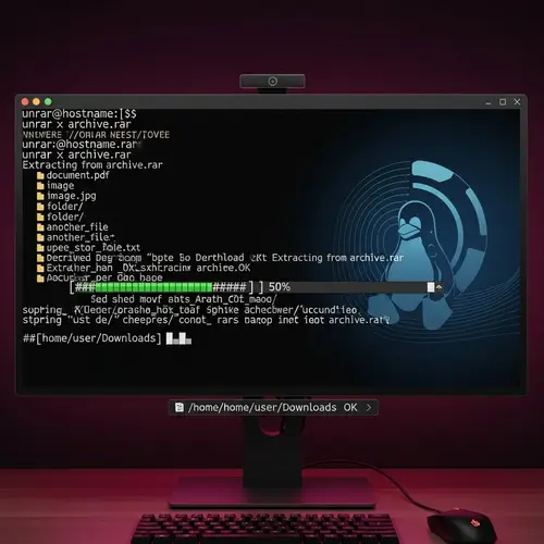 RAR File Decompression in Linux OS - How to Extract Files