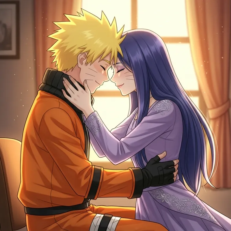 Heartfelt Moment: Naruto and Hinata Embracing