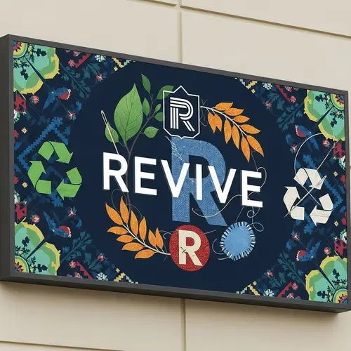 Exclusive Signboard Design for ReVive Clothing Store in Russia