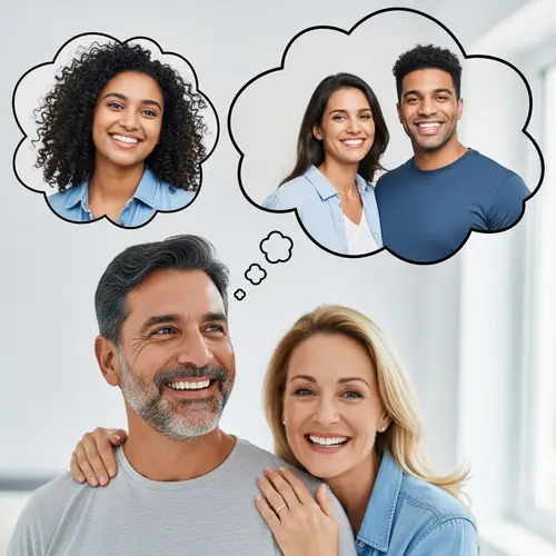 Multicultural Family Daydreaming About Bright Future | Website Name