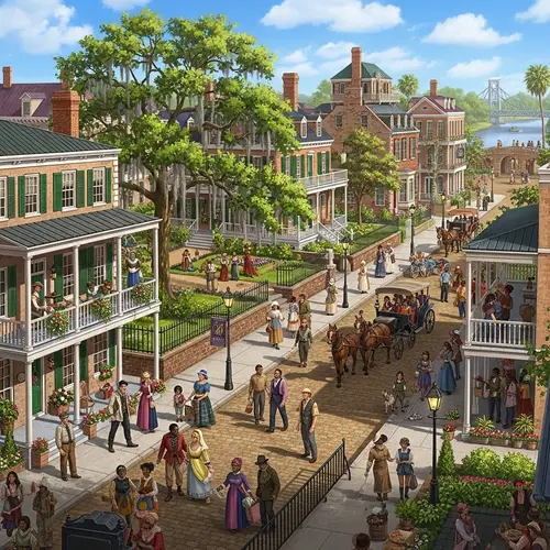 Explore a Beautiful Savannah-like City Colony