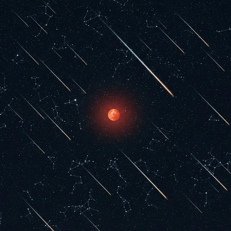 Phaethon Meteor Shower Lighting Up the Night Sky
