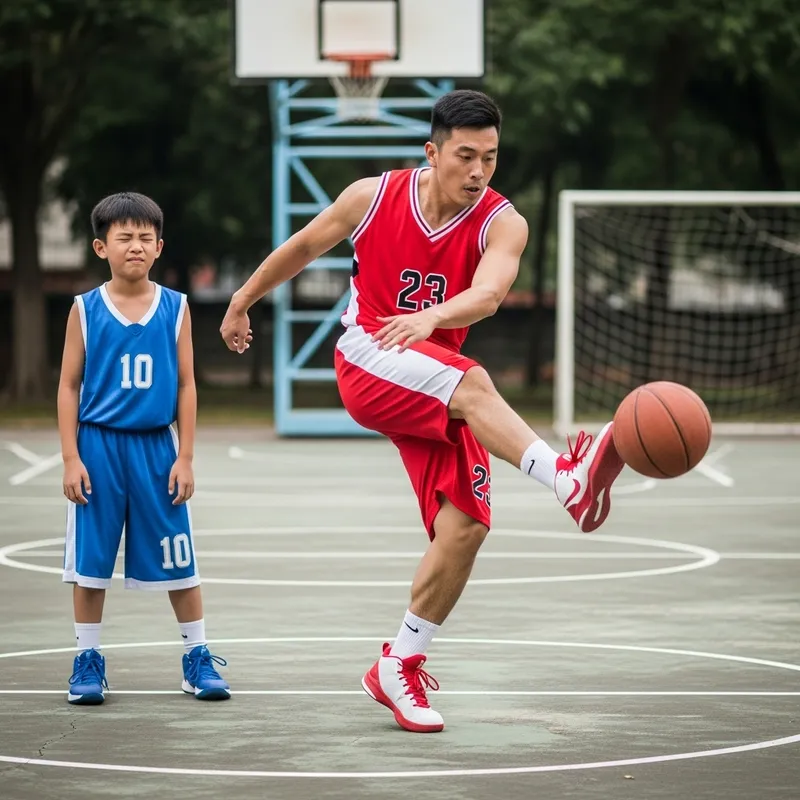 Basketball Player Kicks Son In Groin Brutally Basketball Player Kicks Son In Groin Brutally