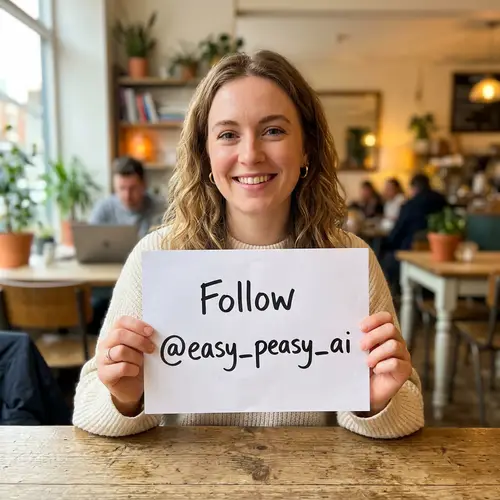 Follow @easy_peasy_ai on Instagram
