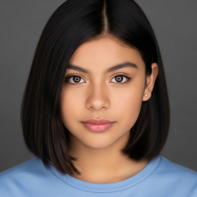 Captivating Hispanic Teenage Girl with Radiant Beauty