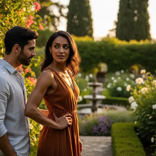 Beautiful South Asian Woman Captures Hispanic Man's Interest