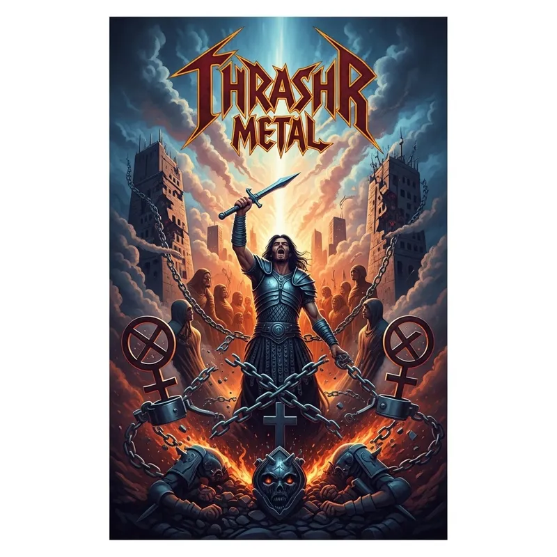 Impermanence Thrash Metal Band Album Cover Art | Defiant Revolution Visuals